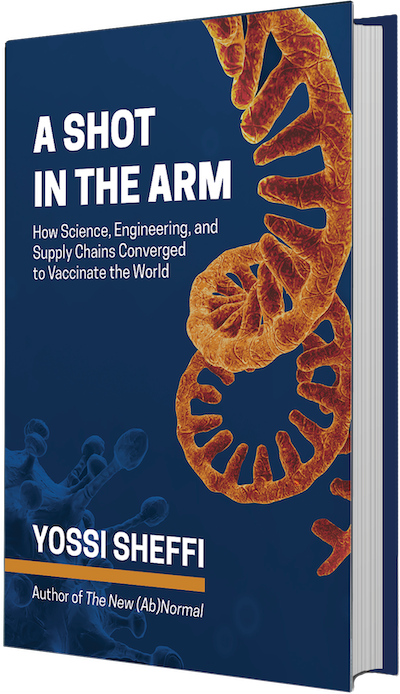 Yossi Sheffi - A Shot in the Arm Cover on book jacket