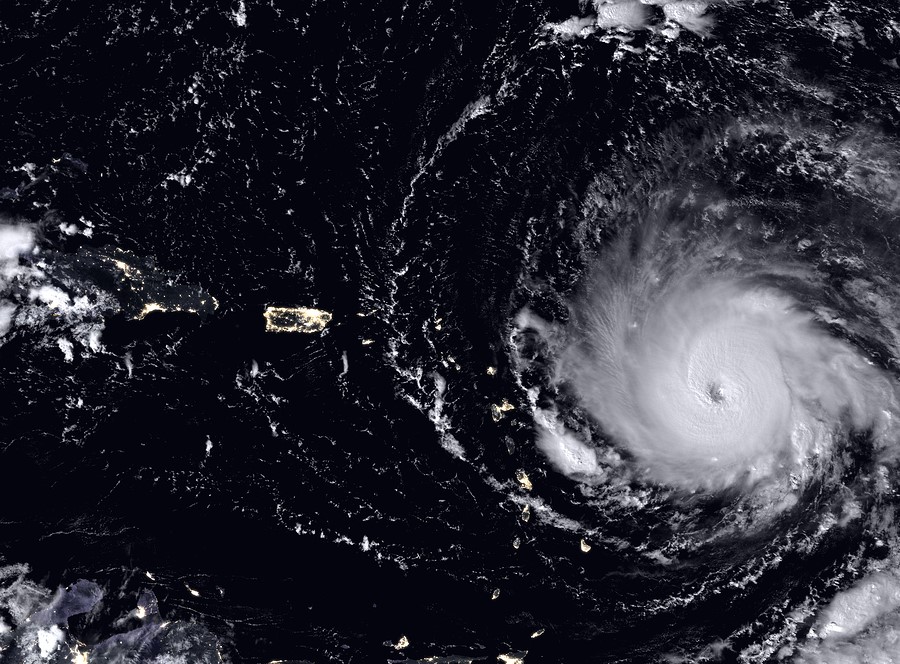 Hurricane Harvey satellite image